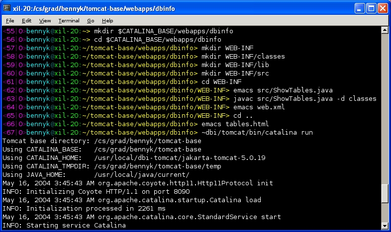 shell commands